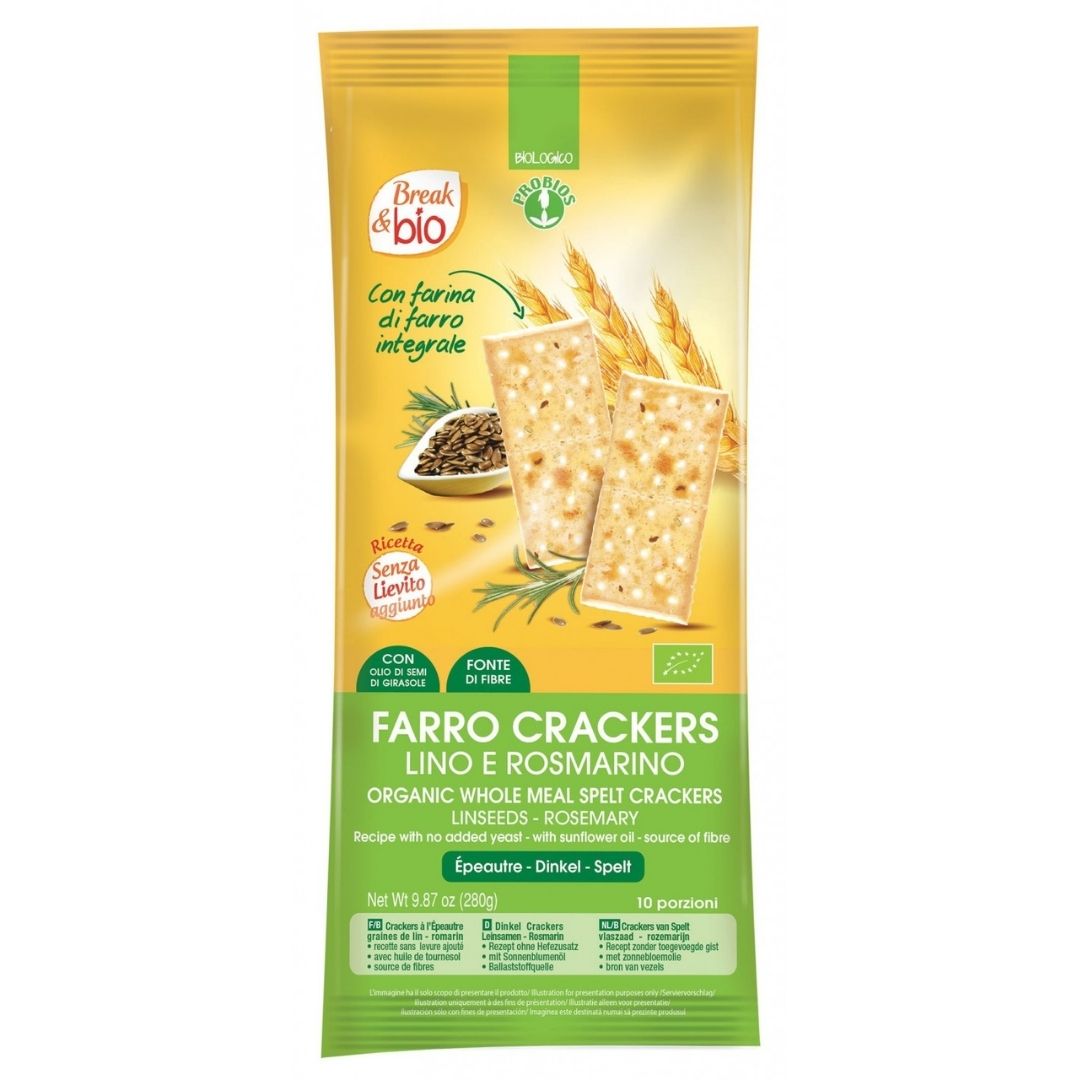 FARRO CRACKERS LINO E ROSMARINO